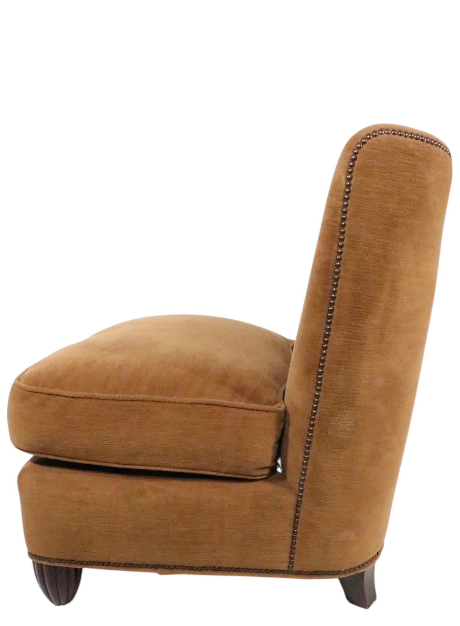 Silla Slipper Art Decó Barbara Barry para Baker en venta 12
