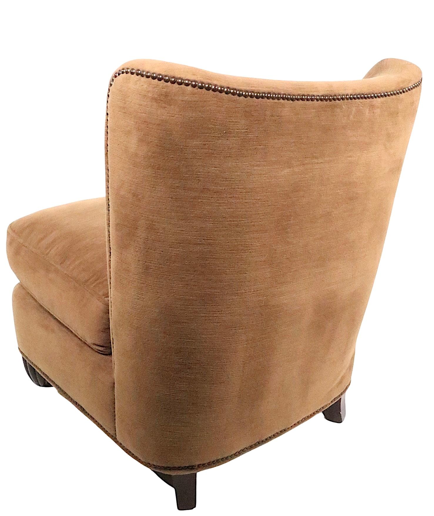 Silla Slipper Art Decó Barbara Barry para Baker en venta 3
