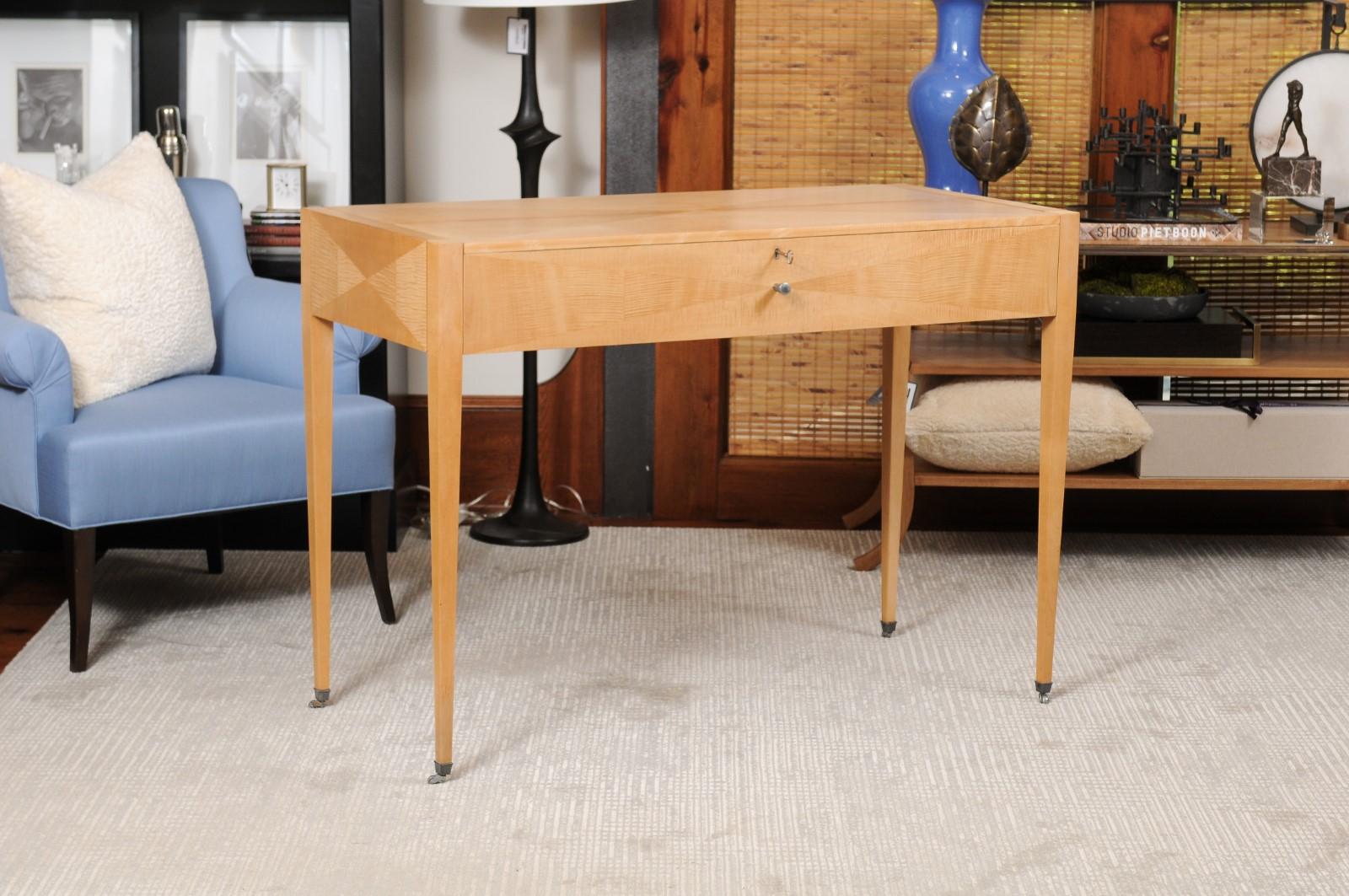 Refinished Art Deco Style writing desk by Barbara Barry for Baker.