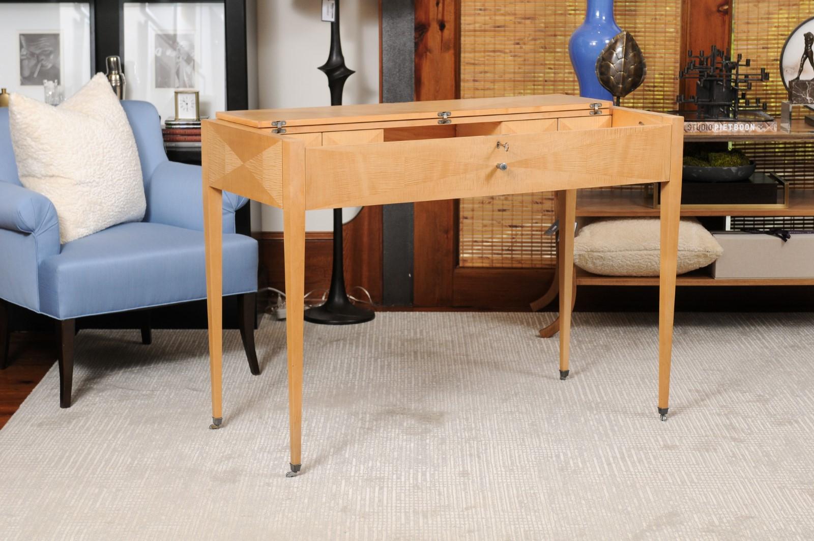 American Barbara Barry for Baker Art Deco Style Writing Desk For Sale