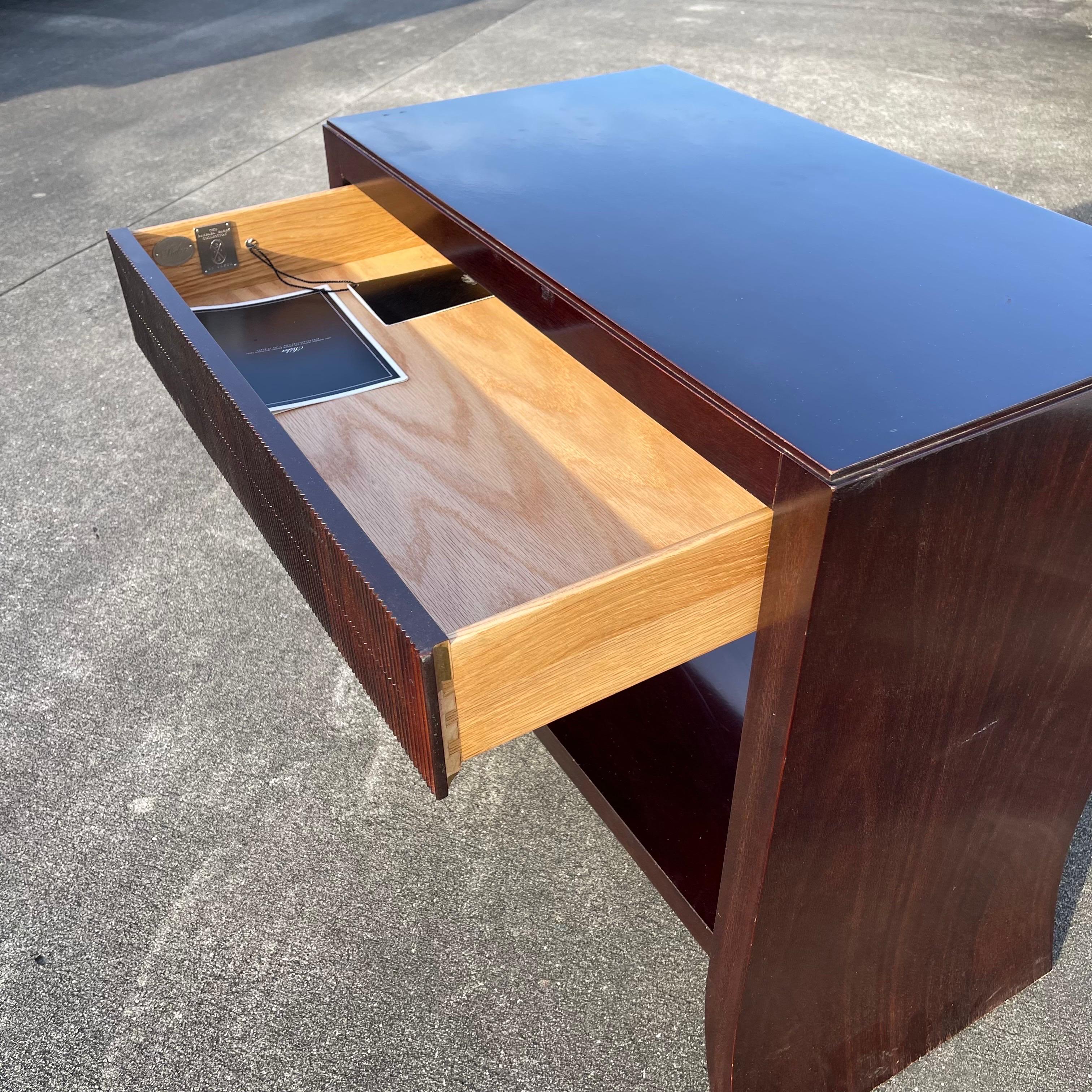 Barbara Barry for Baker Console, Entry, or Vanity Table with Drawer In Distressed Condition For Sale In Jensen Beach, FL