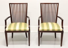 Barbara Barry for Baker Contemporary Mahogany Dining Armchairs, Pair