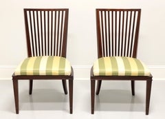 Barbara Barry for Baker Contemporary Mahogany Dining Side Chairs, Pair B