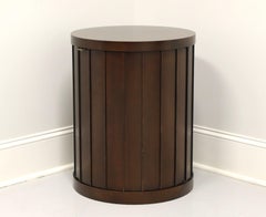 Barbara Barry for Baker Contemporary Mahogany Round Cabinet Accent Table
