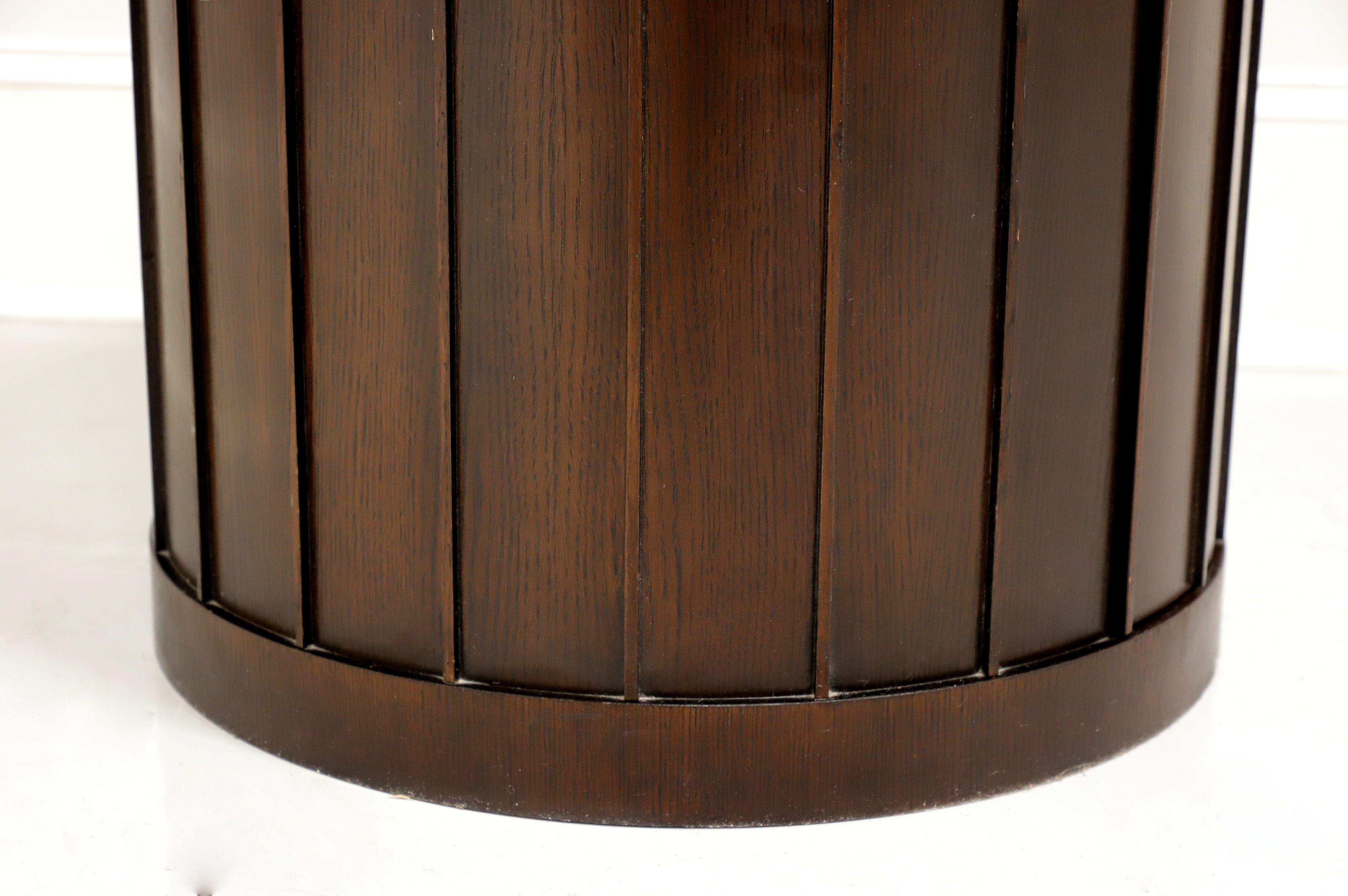 Barbara Barry for Baker Contemporary Mahogany Round Cabinet Accent Table 1
