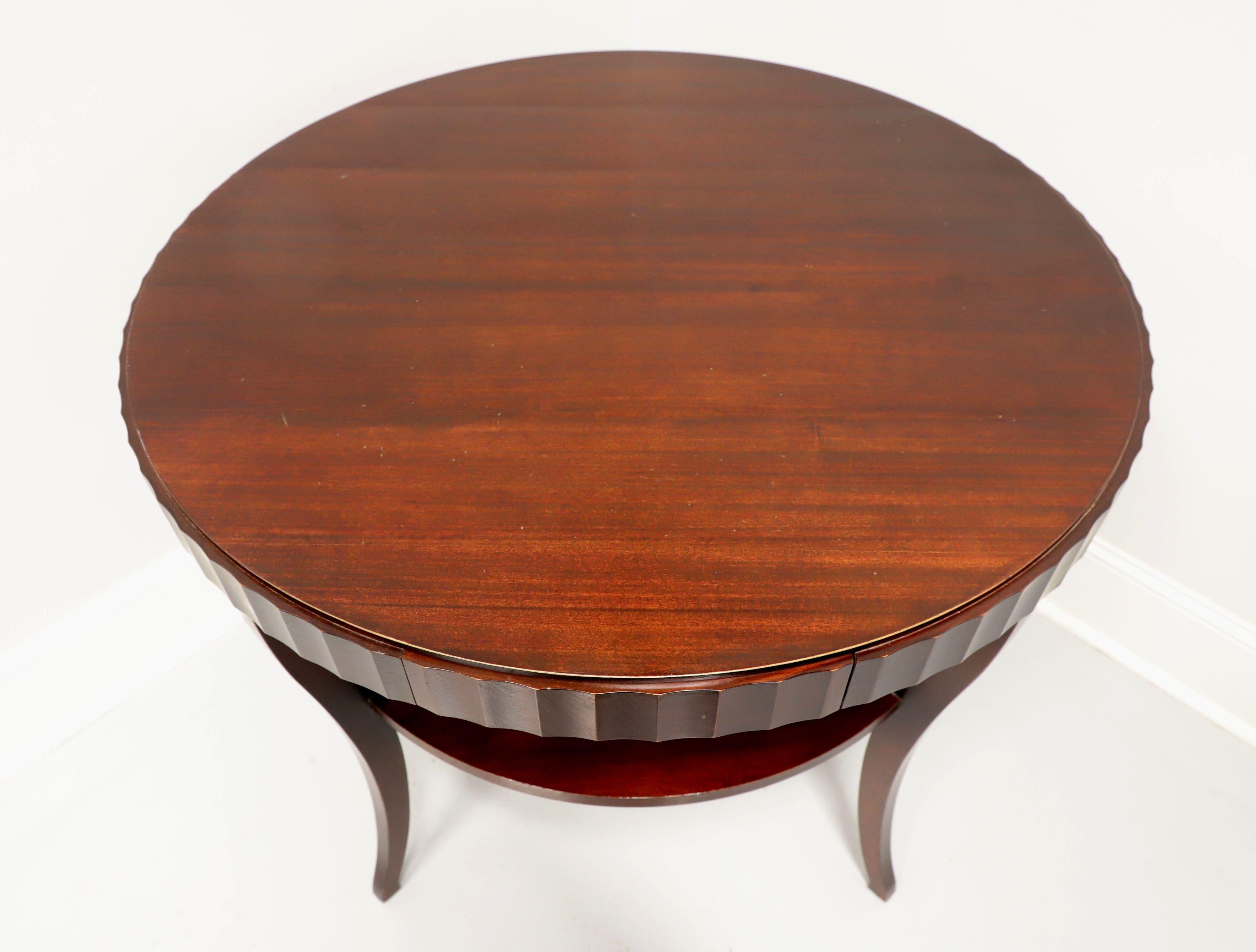 Barbara Barry for BAKER Contemporary Mahogany Round Two-Tier Center Accent Table 1