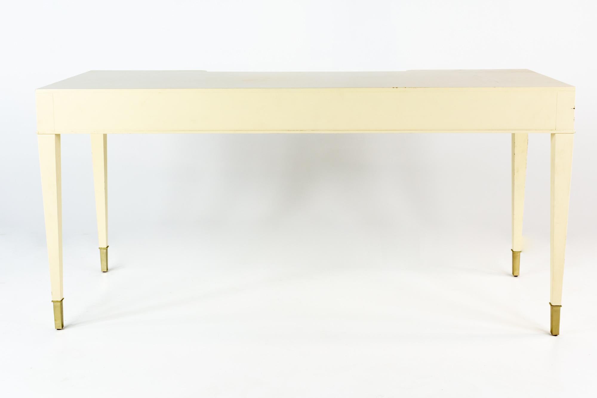 American Barbara Barry for Baker Contemporary White Lacquer Desk