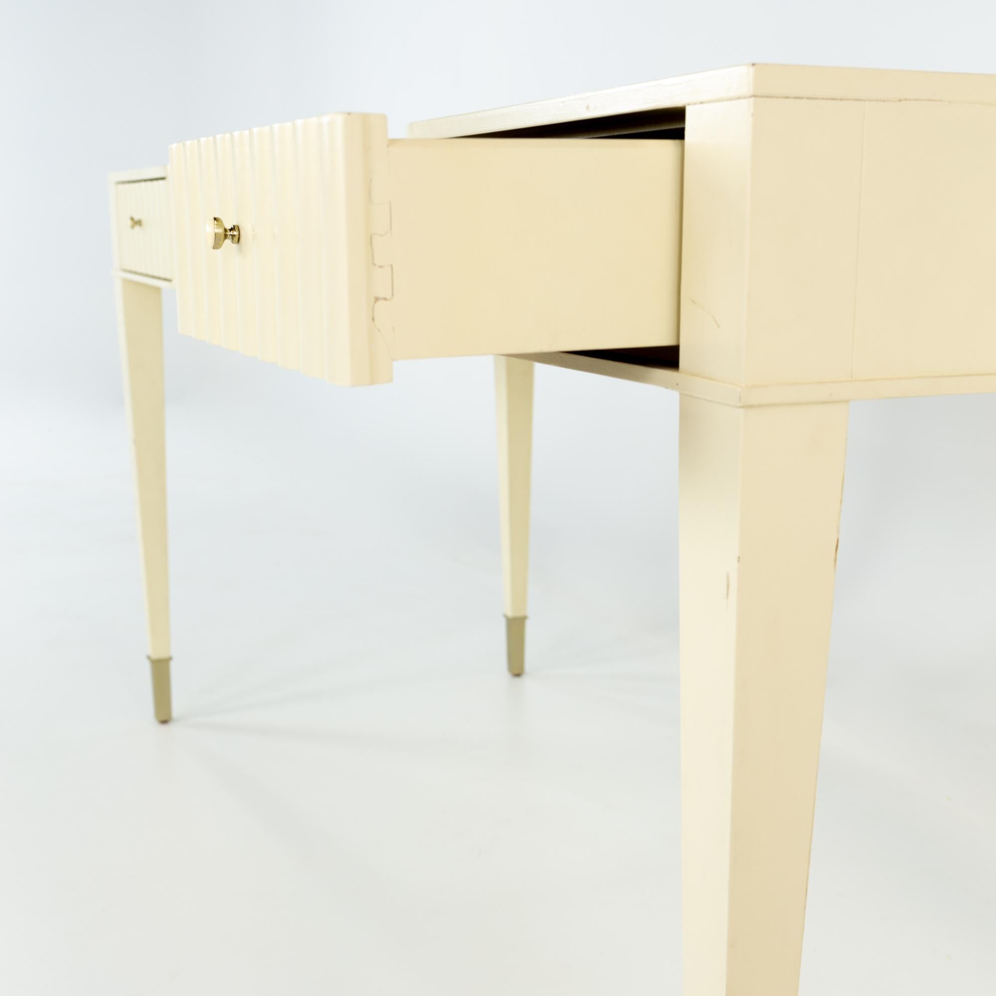 Wood Barbara Barry for Baker Contemporary White Lacquer Desk