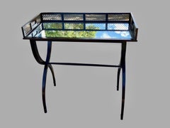 Barbara Barry for Baker Drinks Table with Removable Mirrored Serving Tray