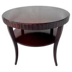 Barbara Barry For Baker Table d'appoint à bord cannelé avec tiroir
