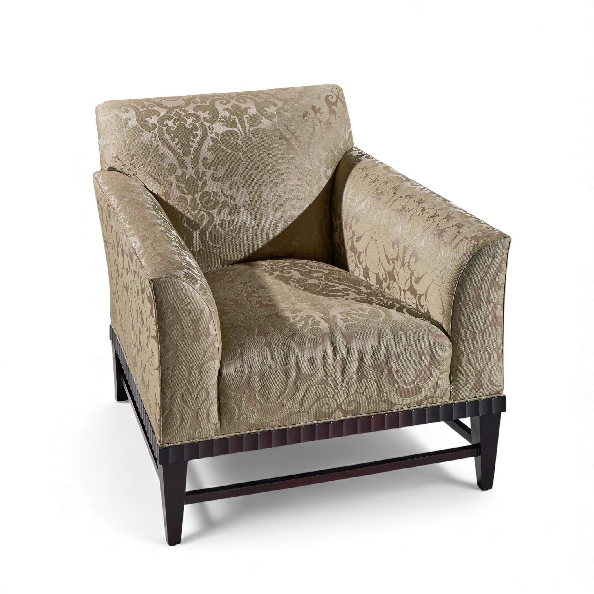 Barbara Barry for Baker Fluted Mahogany Lounge Chair - Pair im Angebot 5