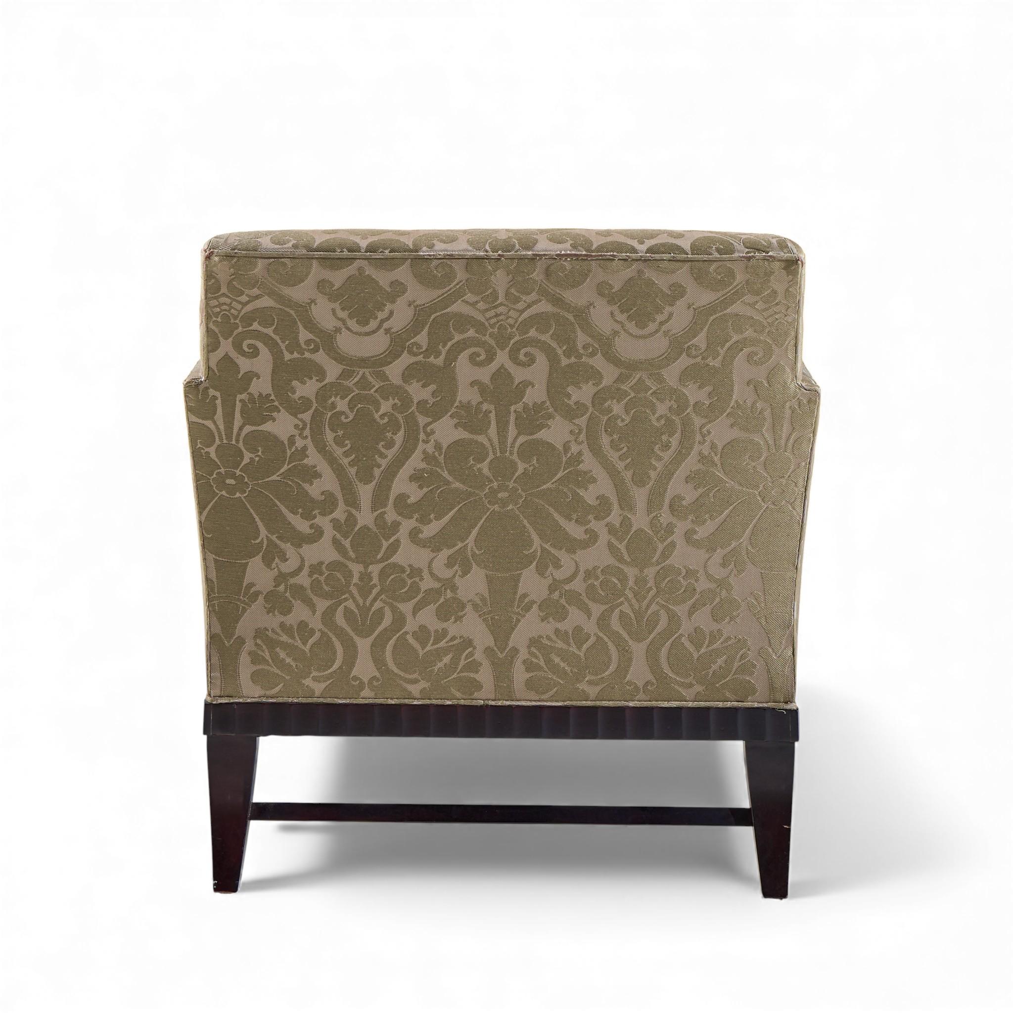 Barbara Barry for Baker Fluted Mahogany Lounge Chair - Pair im Angebot 2