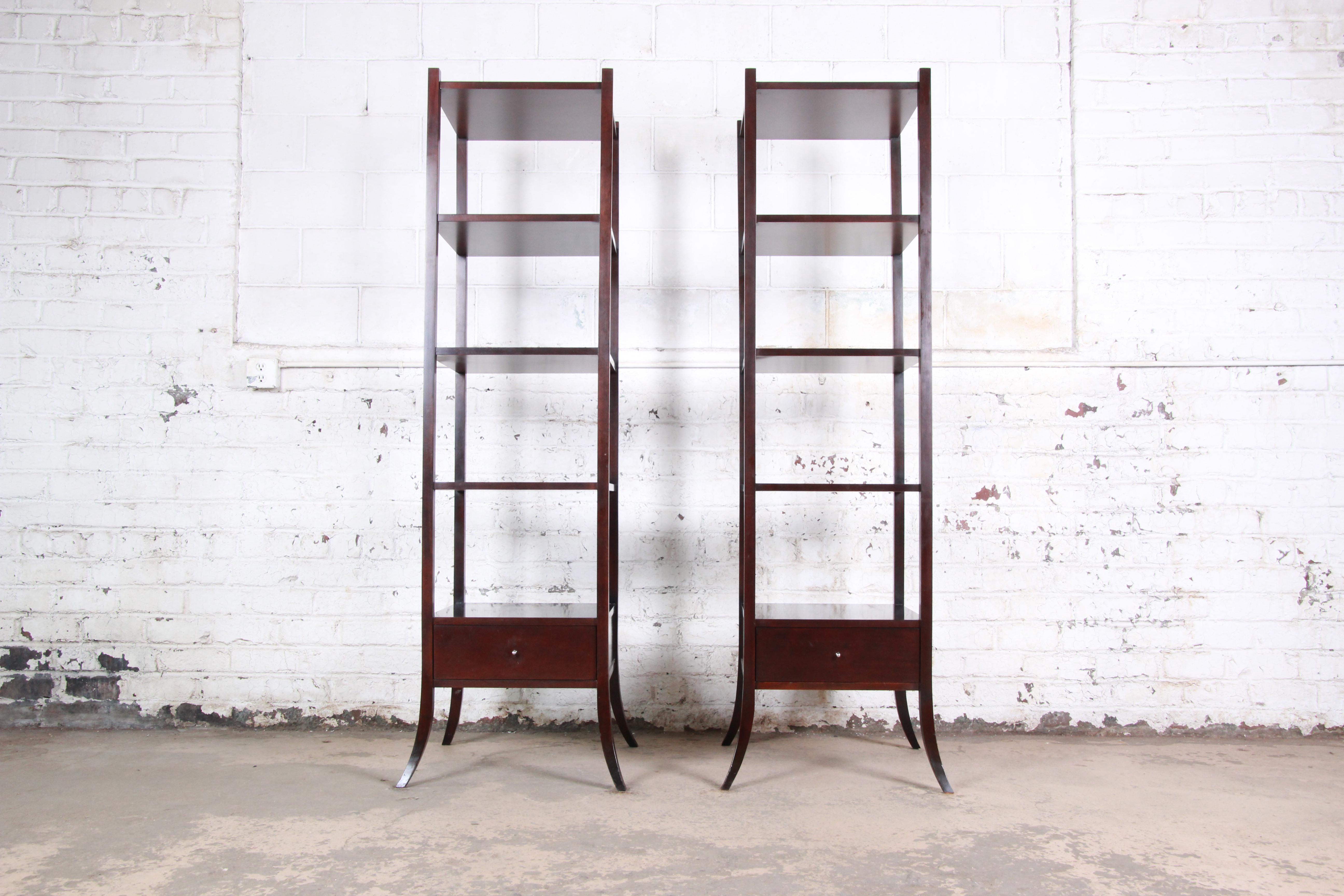 Barbara Barry for Baker Furniture Dark Mahogany Étagère 5