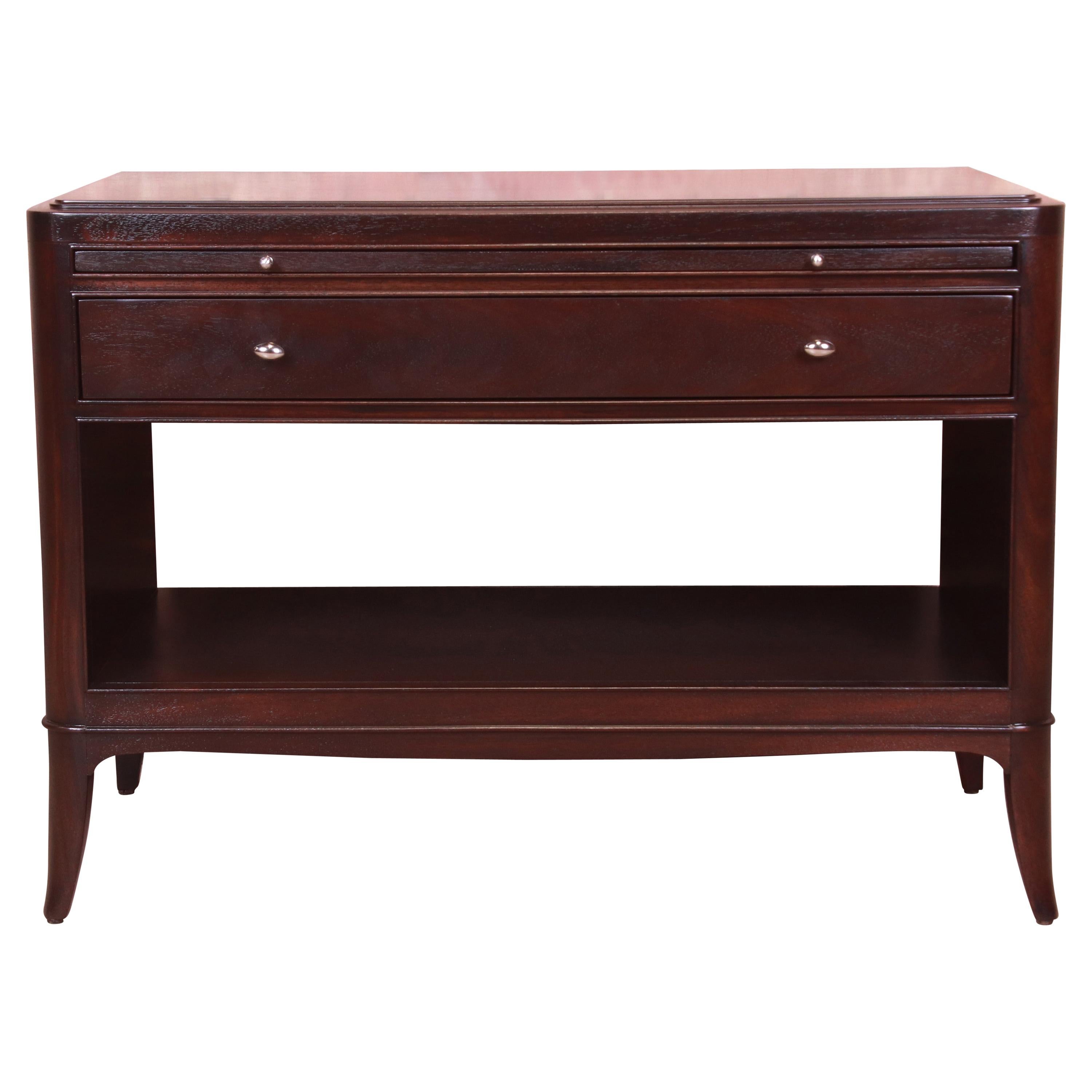 Barbara Barry for Baker Furniture Dark Mahogany Oversized Nightstand, Refinished