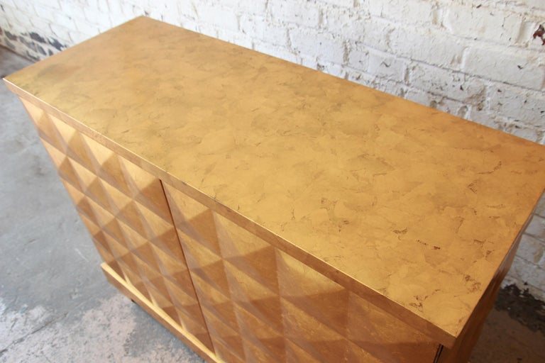 Barbara Barry for Baker Furniture Diamond Gold Leaf ...
