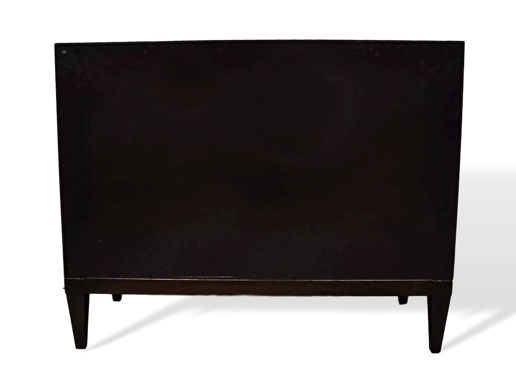 Barbara Barry for Baker Furniture Ebonized Mahogany Three-Drawer Commode 4