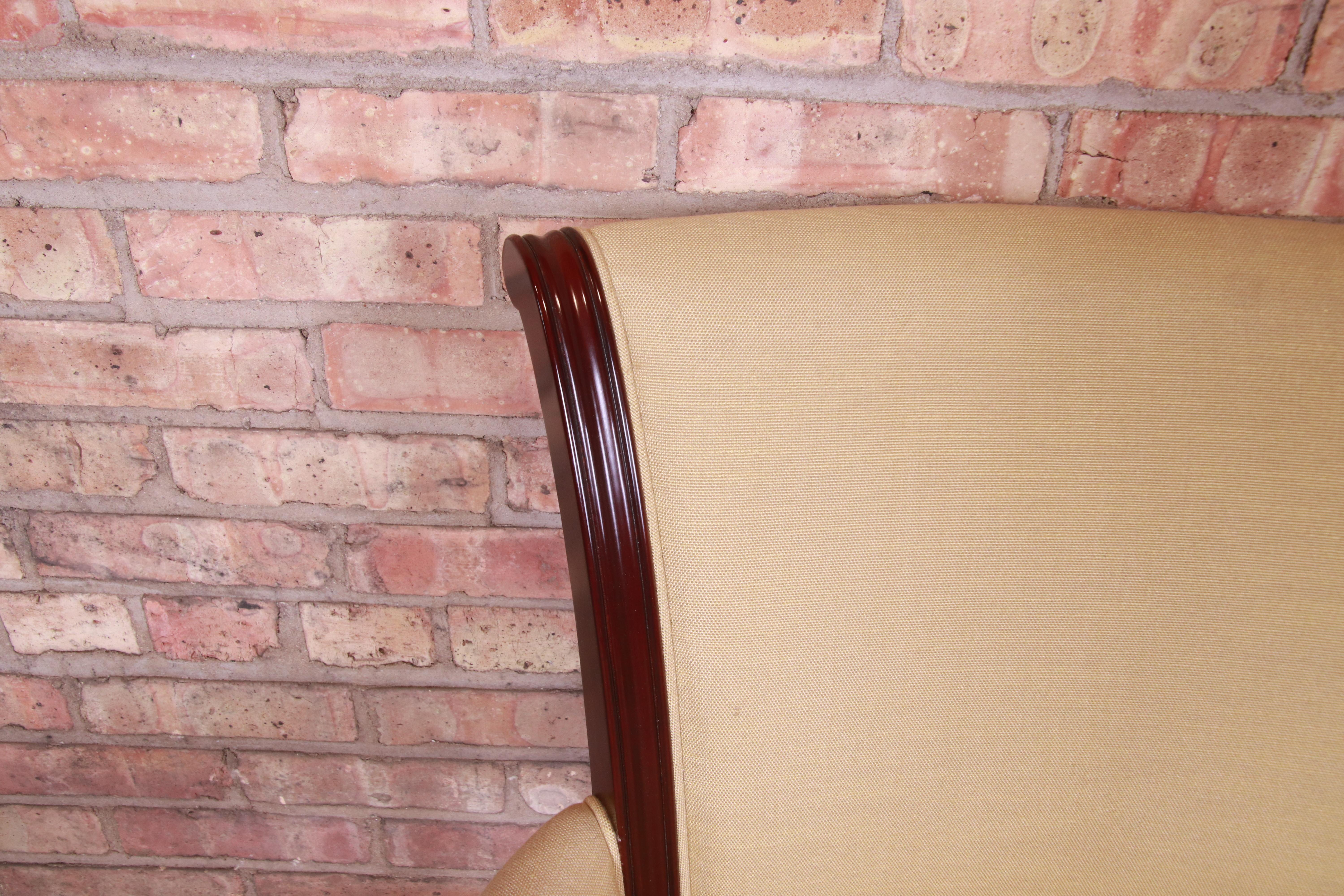 Barbara Barry for Baker Furniture Mahogany Dining Armchairs, Set of Eight For Sale 5