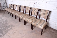 Barbara Barry for Baker Furniture Mahogany Dining Chairs, Set of Eight