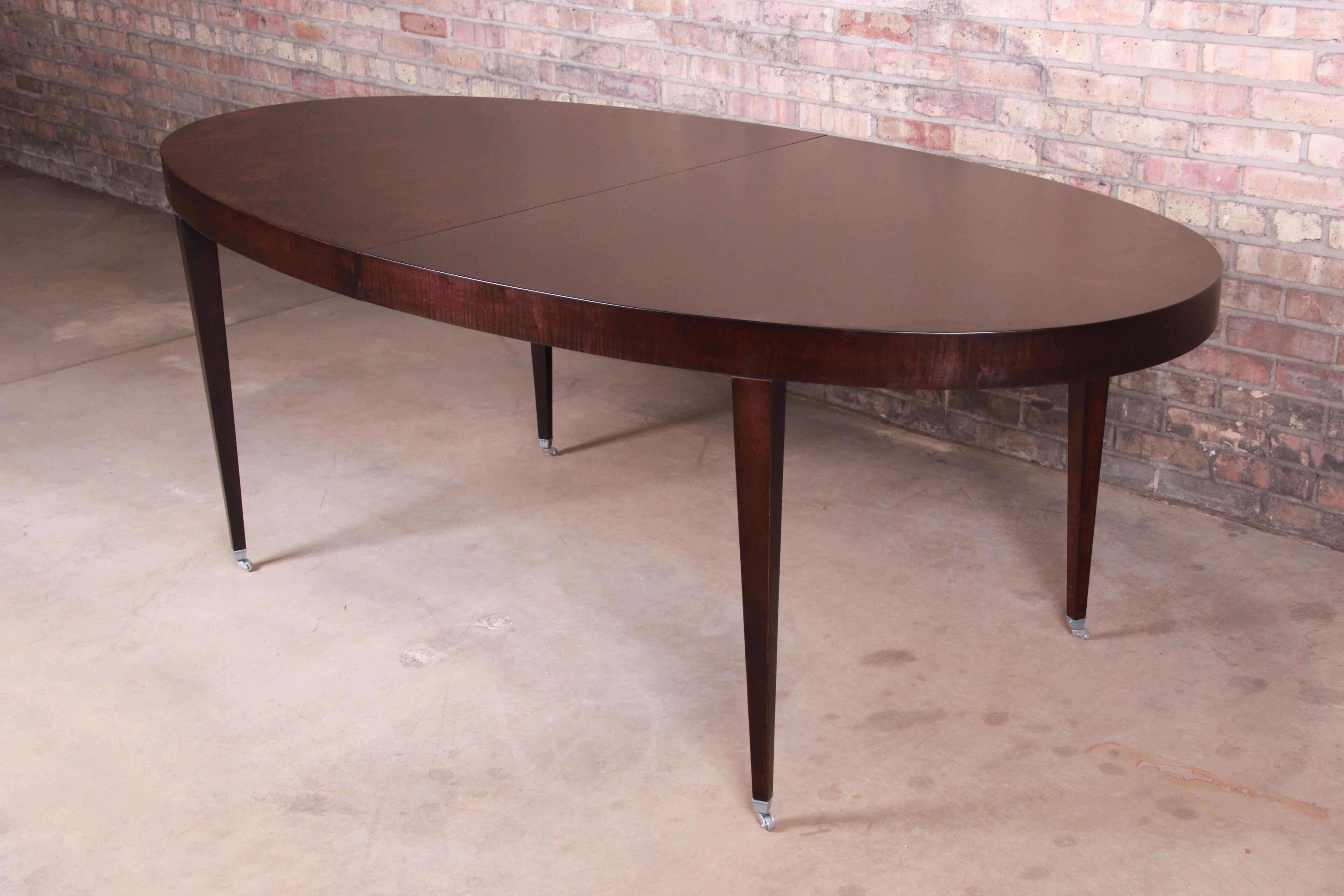 Barbara Barry for Baker Furniture Mahogany Extension Dining Table, Restored 5
