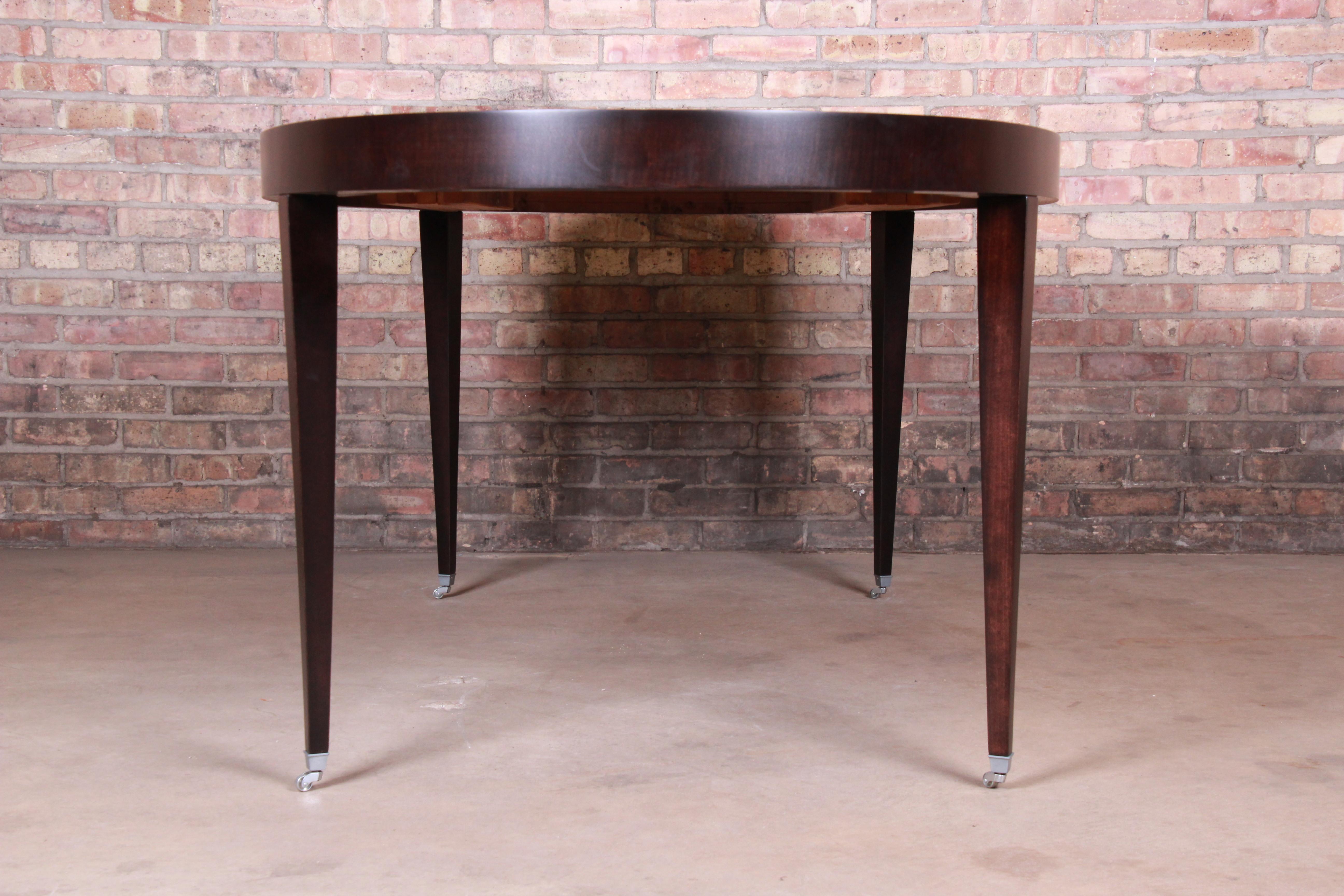Barbara Barry for Baker Furniture Mahogany Extension Dining Table, Restored 7