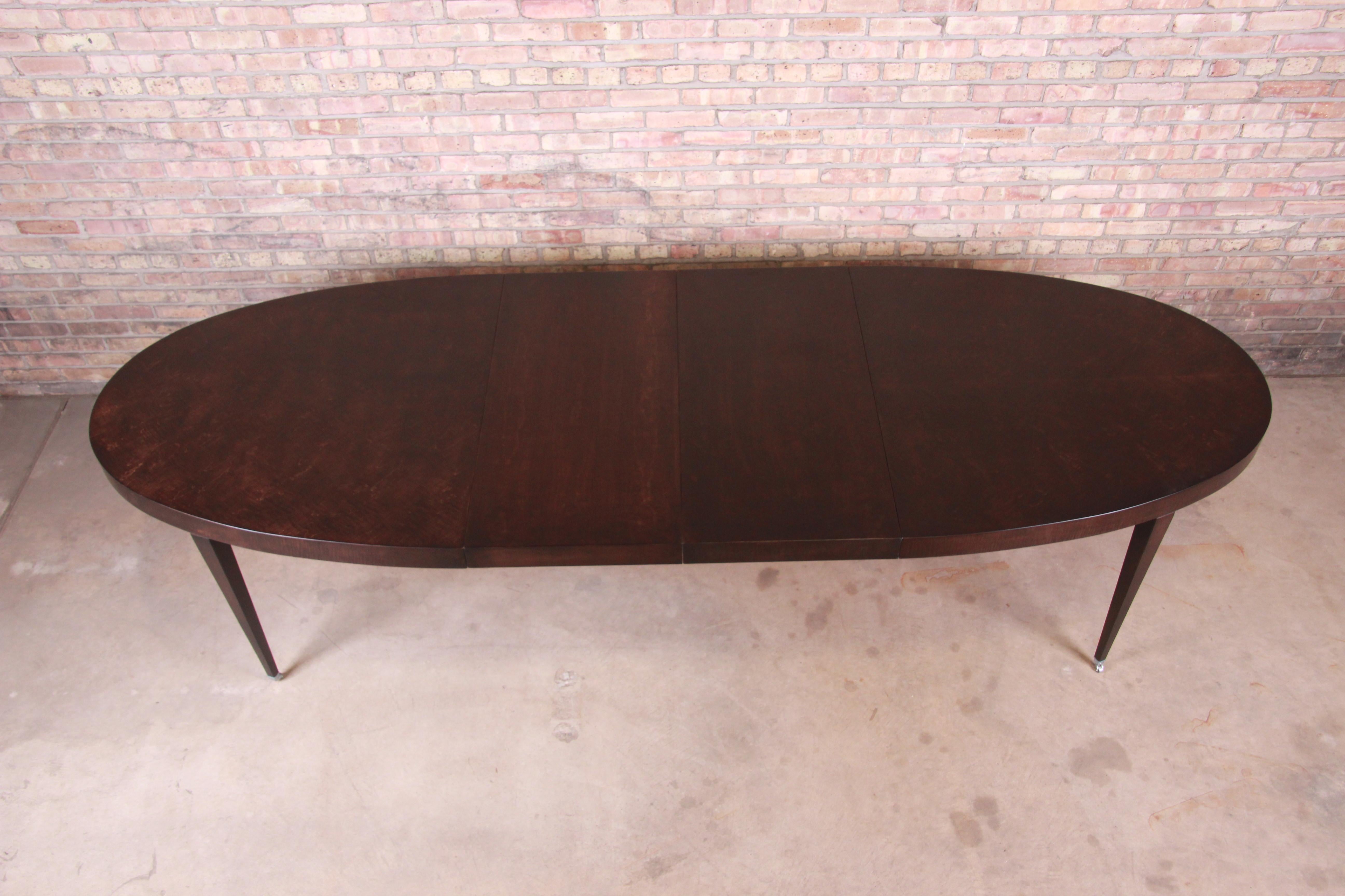 Barbara Barry for Baker Furniture Mahogany Extension Dining Table, Restored In Good Condition In South Bend, IN