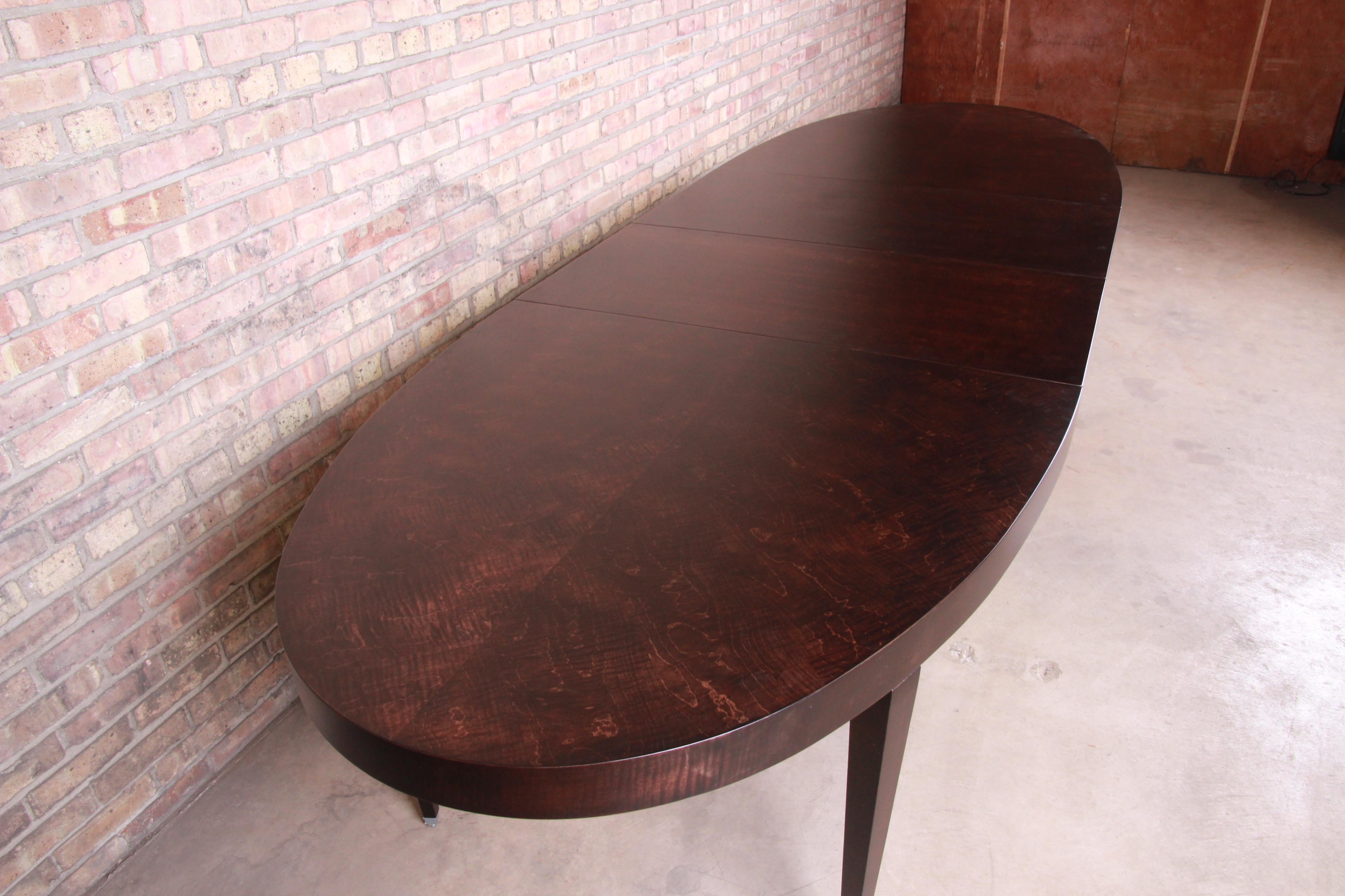 20th Century Barbara Barry for Baker Furniture Mahogany Extension Dining Table, Restored