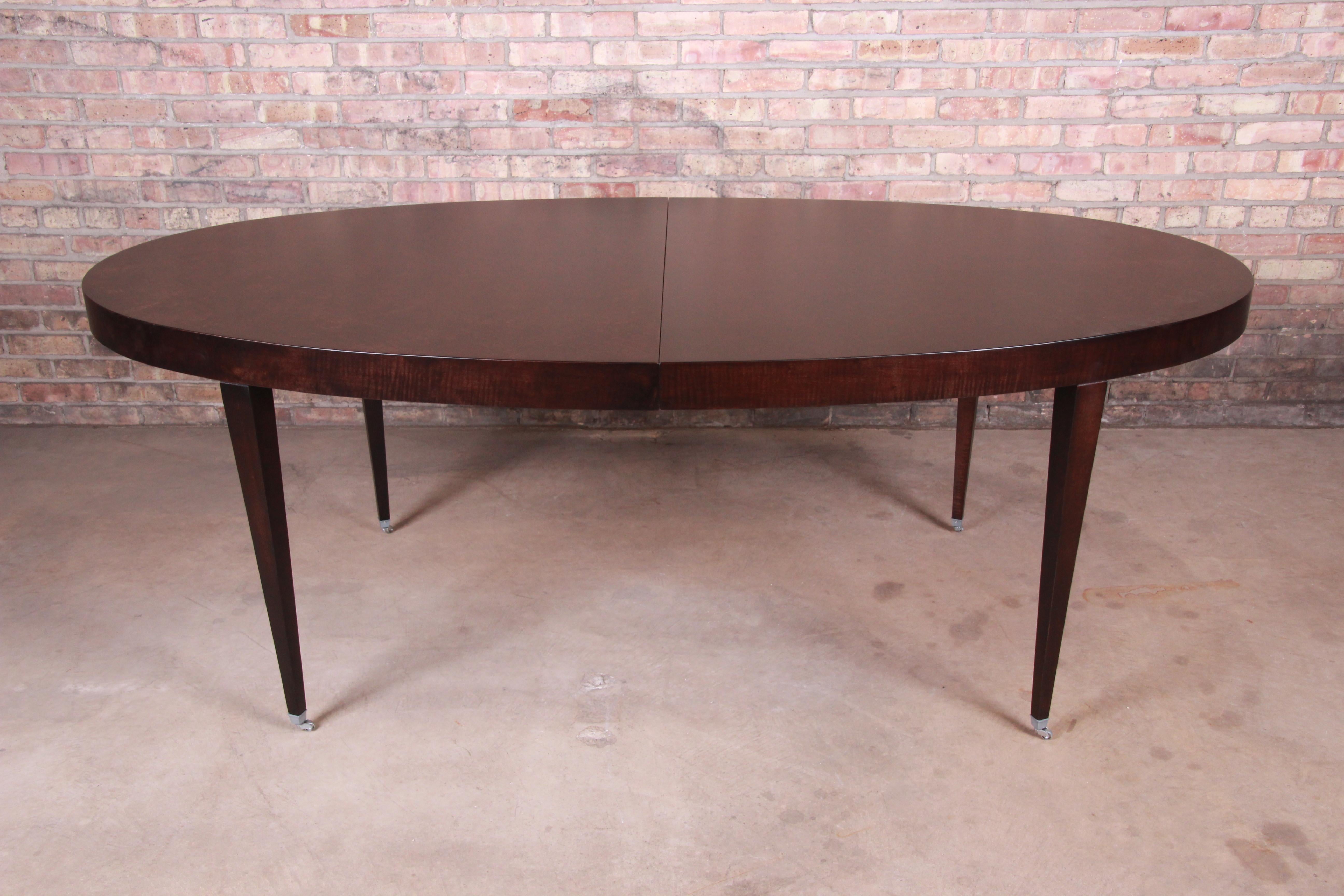 Barbara Barry for Baker Furniture Mahogany Extension Dining Table, Restored 1