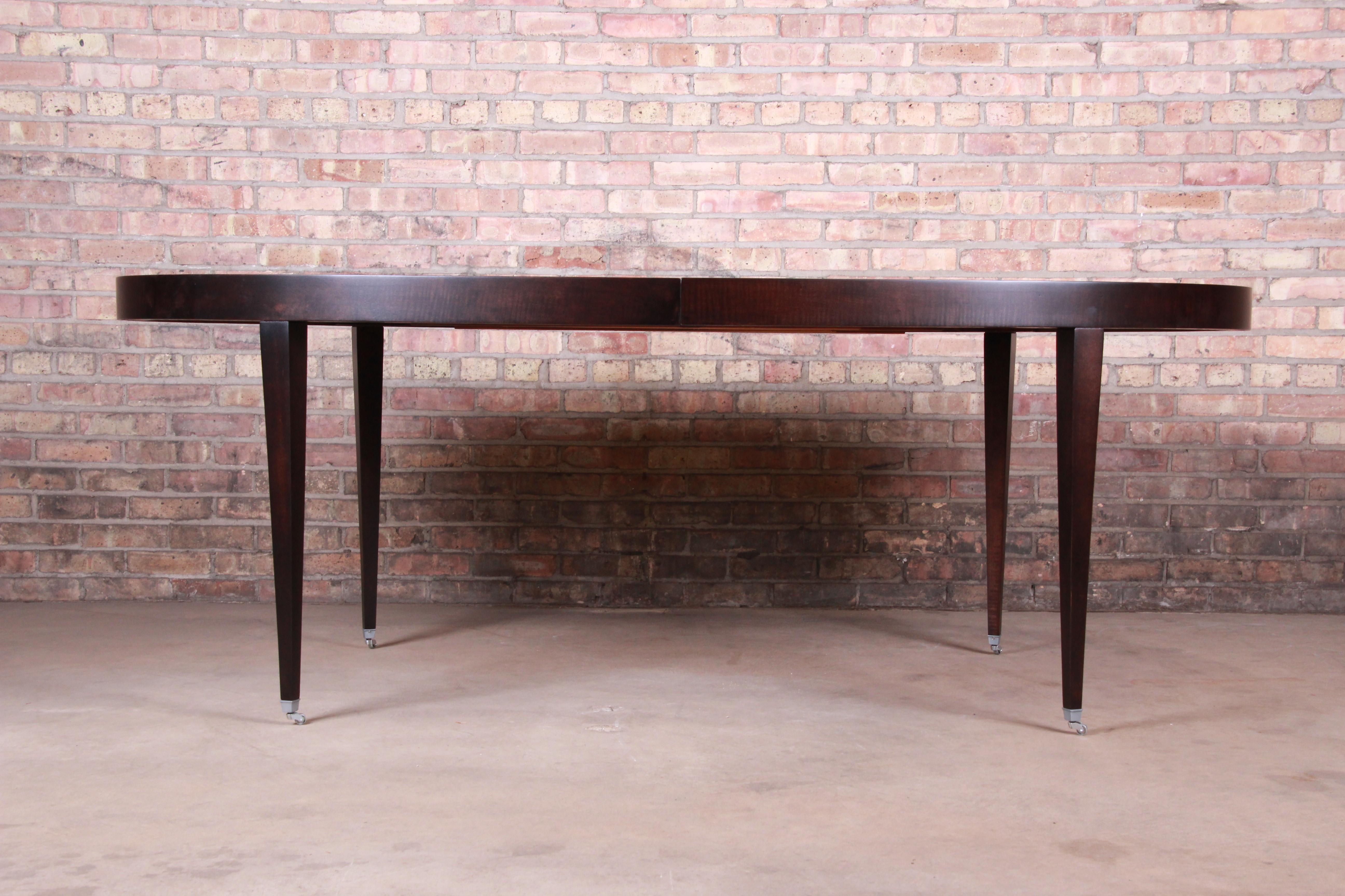 Barbara Barry for Baker Furniture Mahogany Extension Dining Table, Restored 2