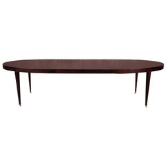 Barbara Barry for Baker Furniture Mahogany Extension Dining Table, Restored