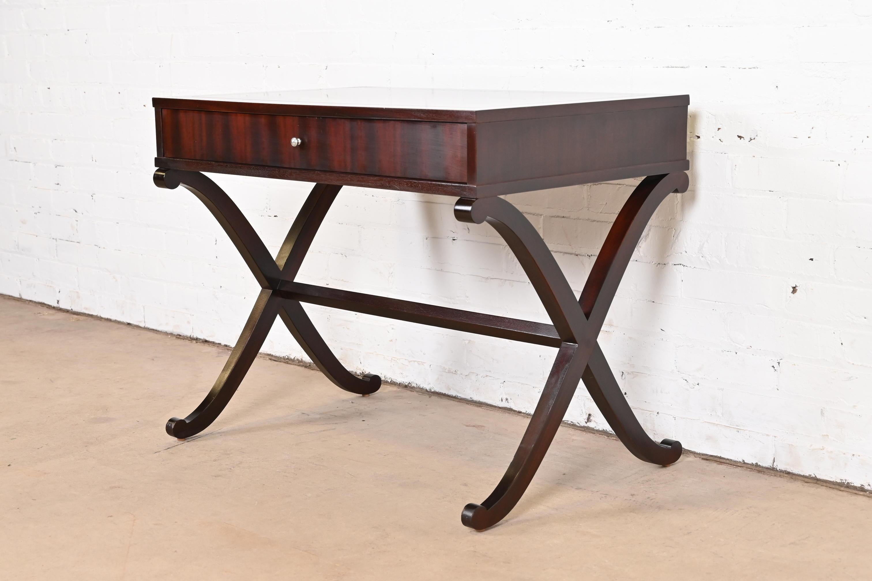 Modern Barbara Barry for Baker Furniture Mahogany Tea Table or Console Table For Sale