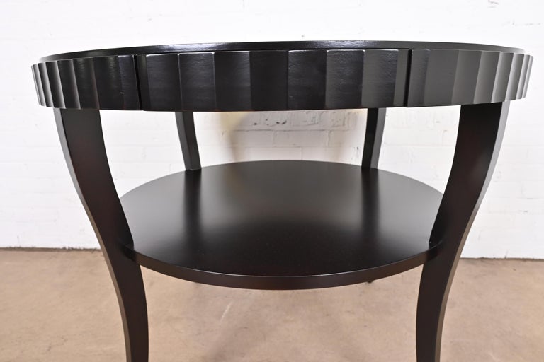 Barbara Barry for Baker Furniture Mahogany Two-Tier Center Table ...