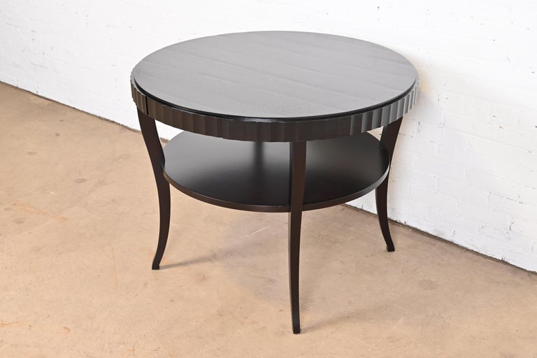 Barbara Barry for Baker Furniture Mahogany Two-Tier Center Table ...