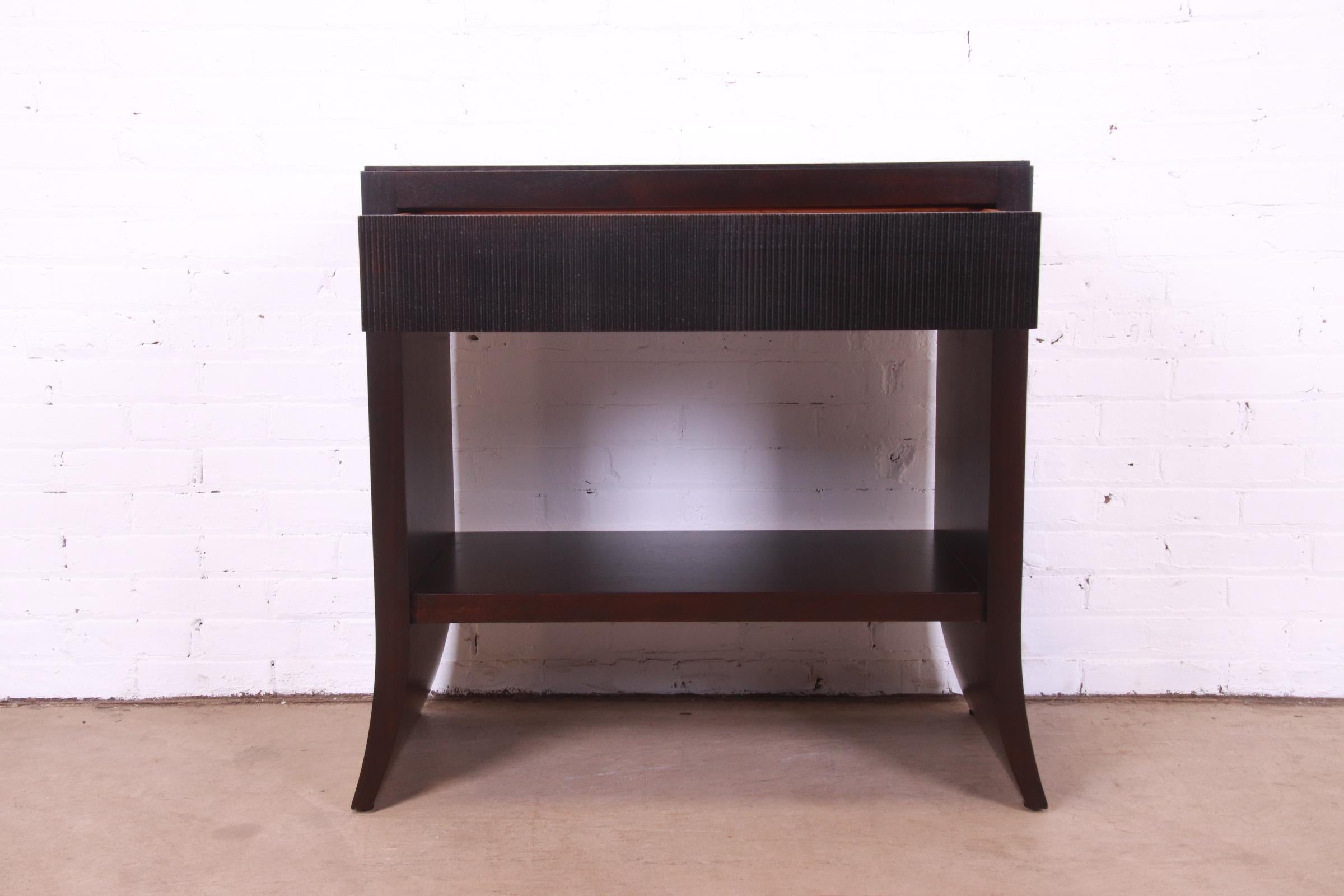 Barbara Barry for Baker Furniture Mahogany Vanity or Console Table, Refinished For Sale 3