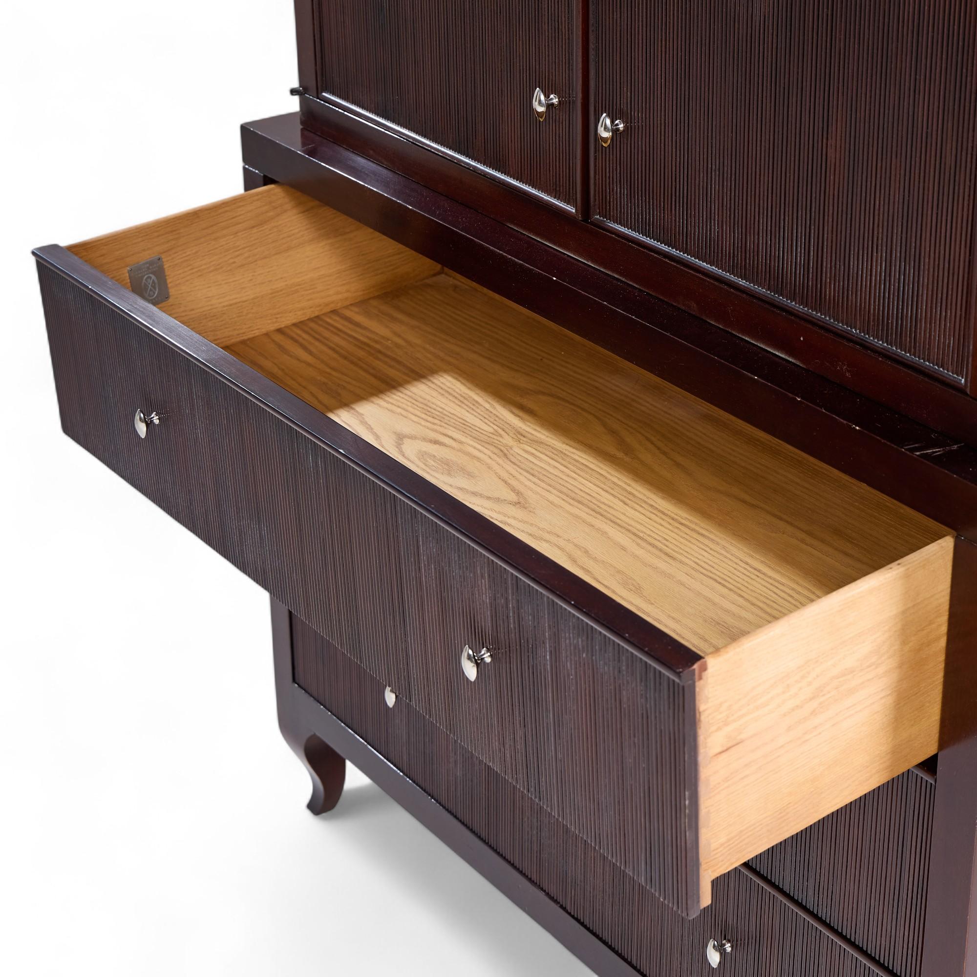 Barbara Barry for Baker Furniture Mahogany Armoire For Sale 1