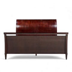 Barbara Barry for Baker Furniture Mid Century Mahogany King Bed