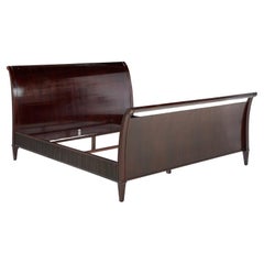 Barbara Barry per Baker Furniture Letto matrimoniale in mogano del Mid Century