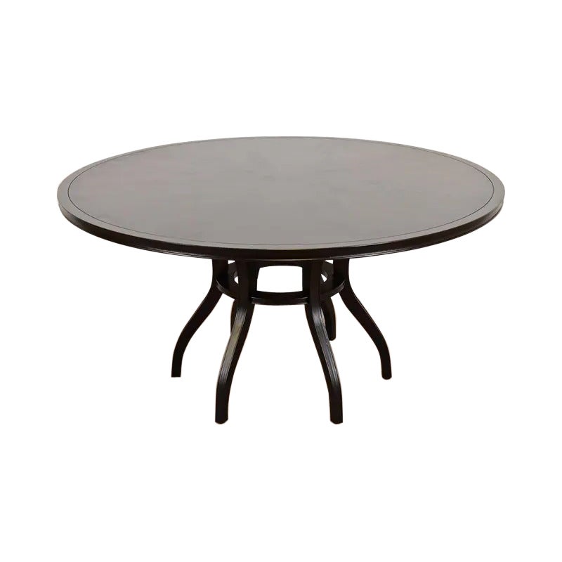 Barbara Barry for Baker Furniture Table de salle à manger Art déco moderne, nouvellement repeinte