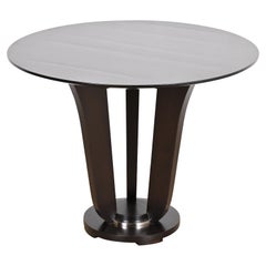 Barbara Barry für Baker Furniture Moderner Mahagoni-Sockeltisch im Art-déco-Stil