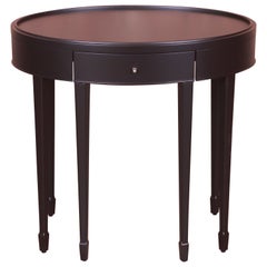Barbara Barry for Baker Furniture Table à thé moderne laquée noire:: revernie