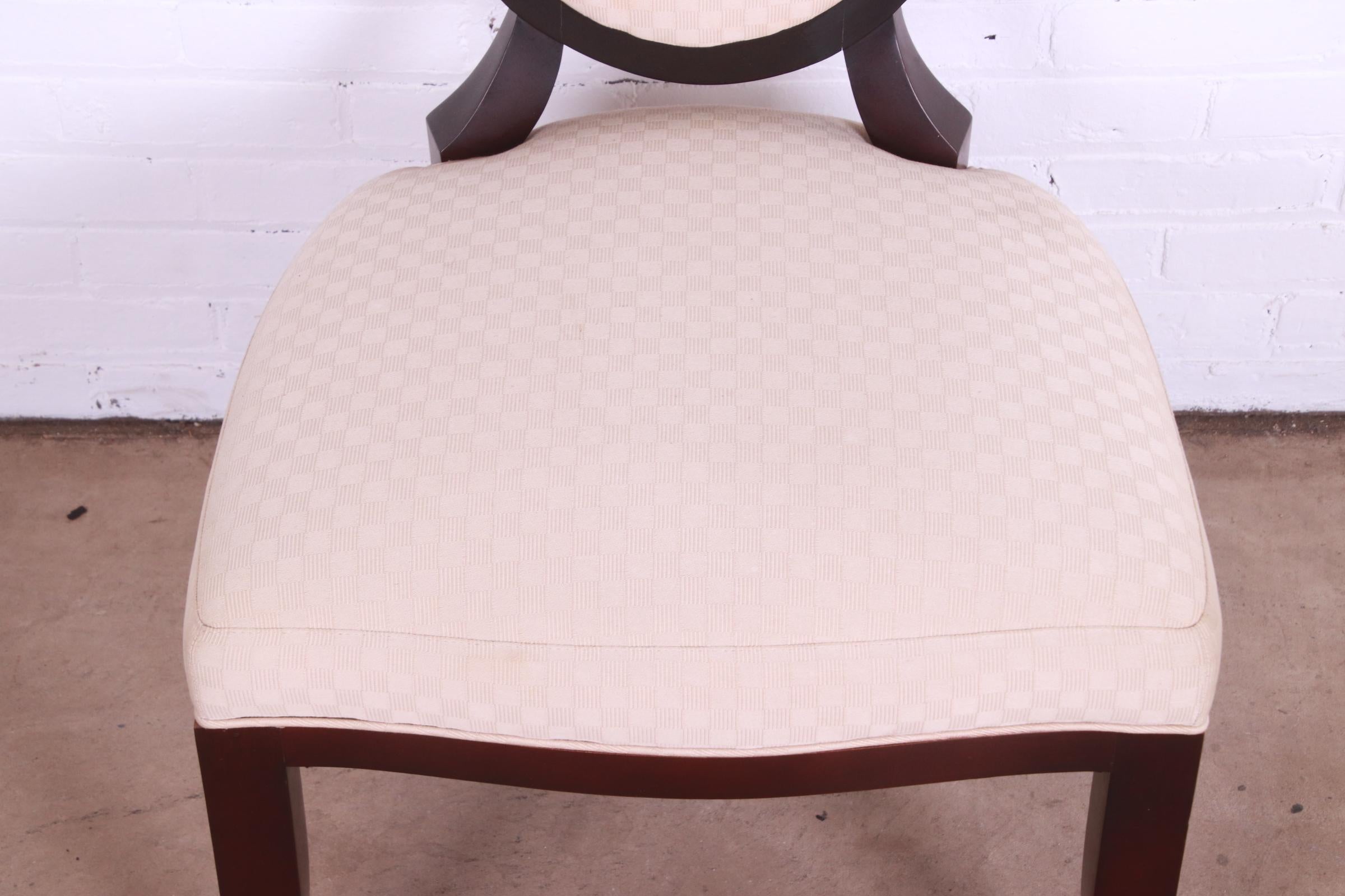 Barbara Barry for Baker Furniture Modern Mahogany Dining Chairs, Set of Six 5