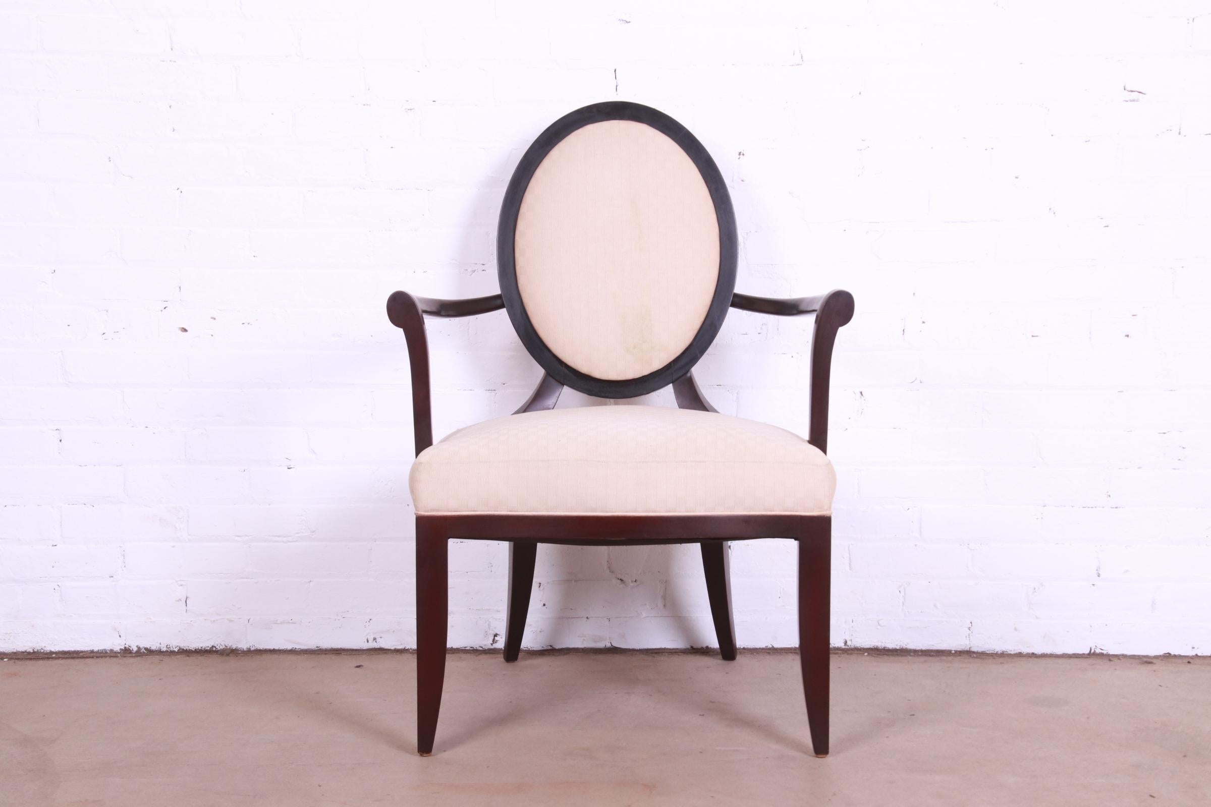 Barbara Barry for Baker Furniture Modern Mahogany Dining Chairs, Set of Six 8