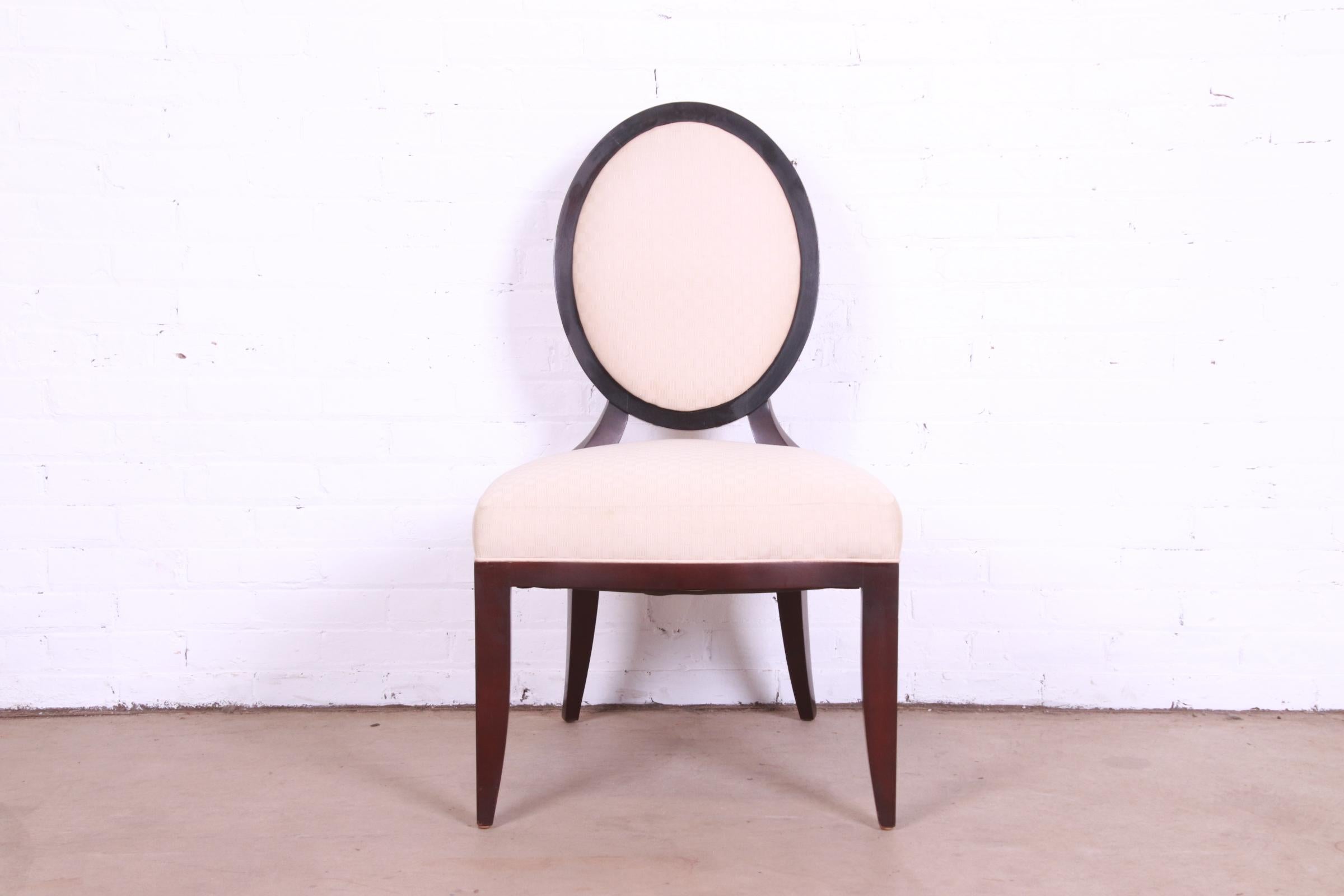 Barbara Barry for Baker Furniture Modern Mahogany Dining Chairs, Set of Six 2