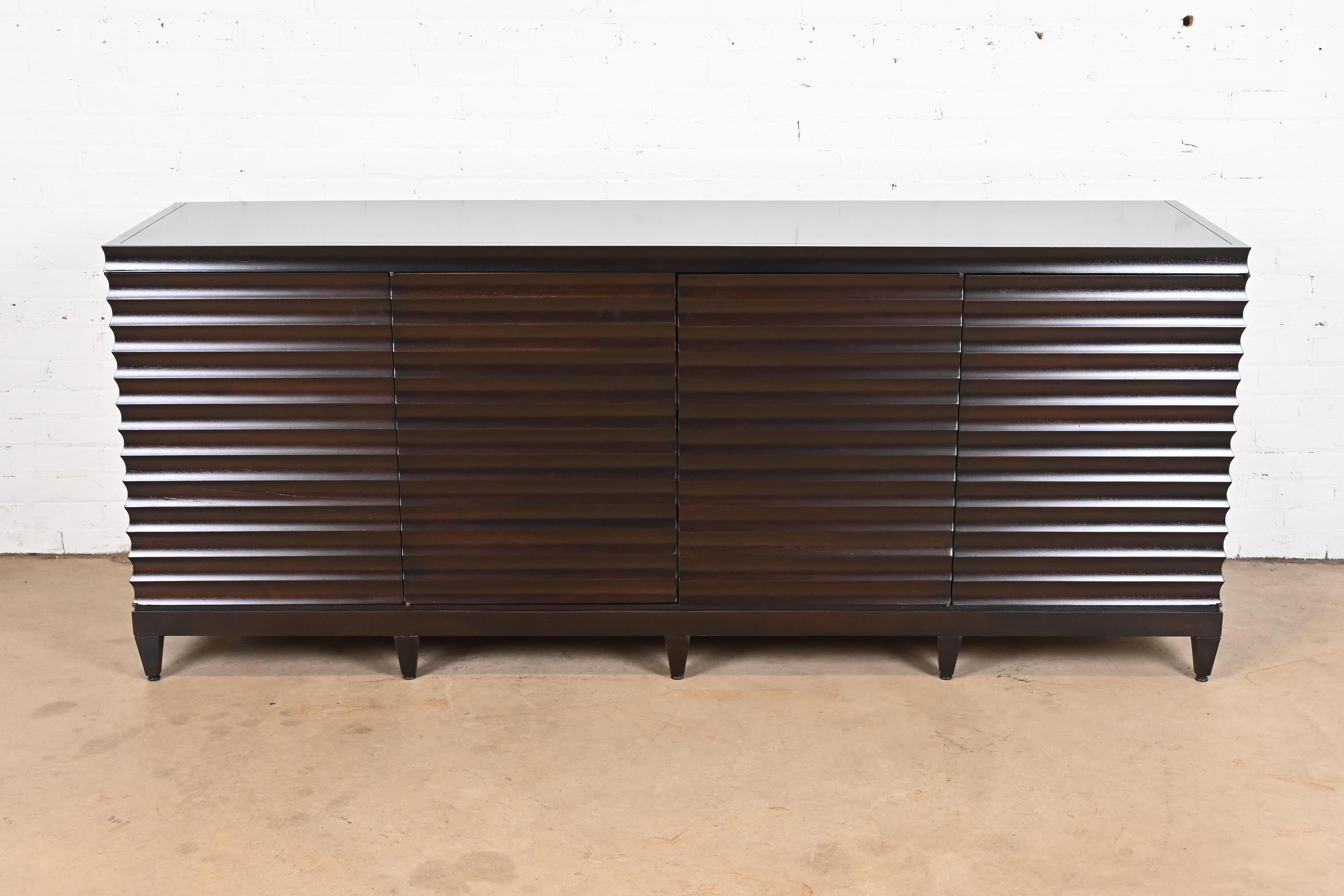 American Barbara Barry for Baker Furniture Modern Mahogany Sideboard, Newly Refinished