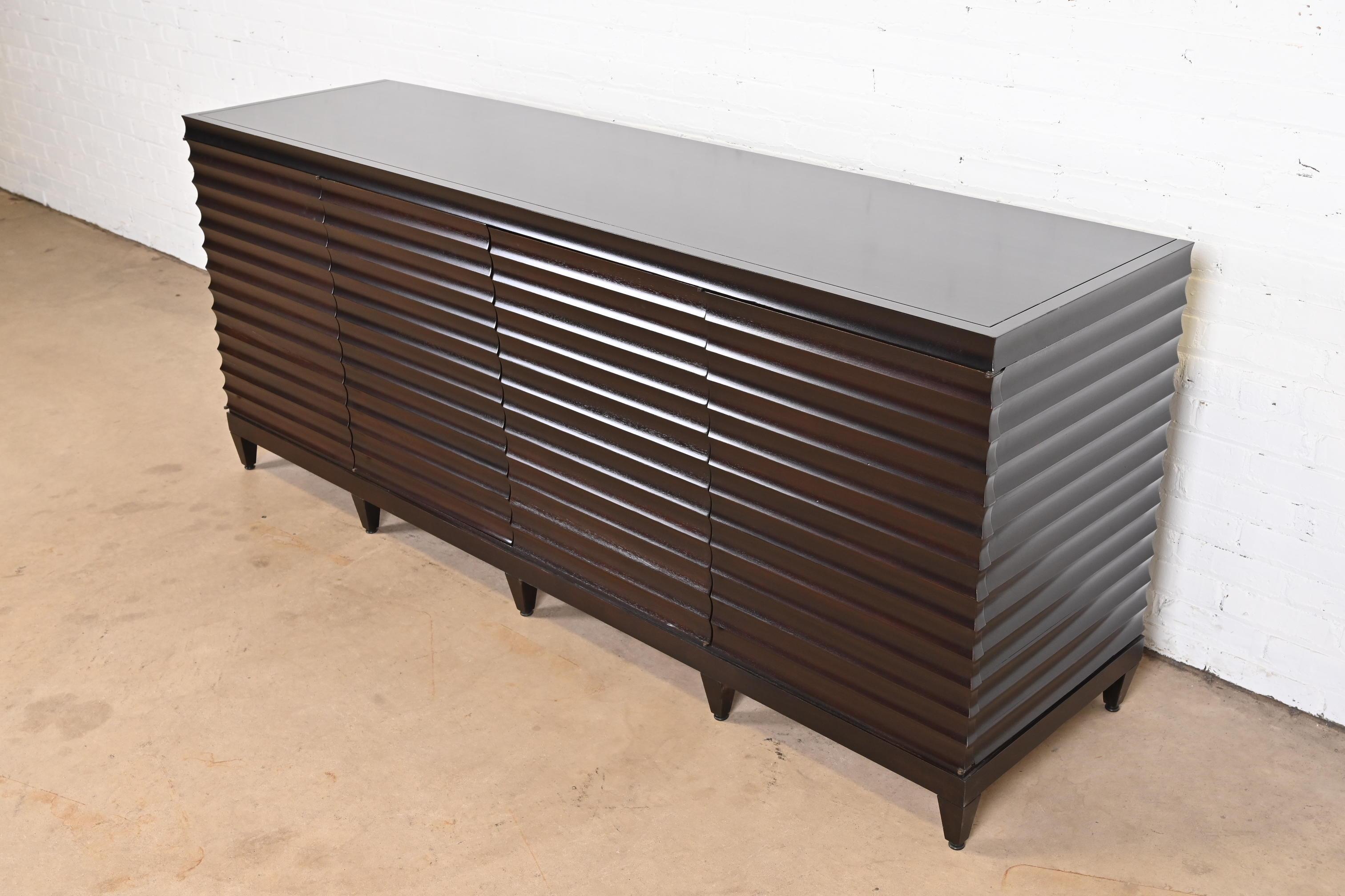 20th Century Barbara Barry for Baker Furniture Modern Mahogany Sideboard, Newly Refinished