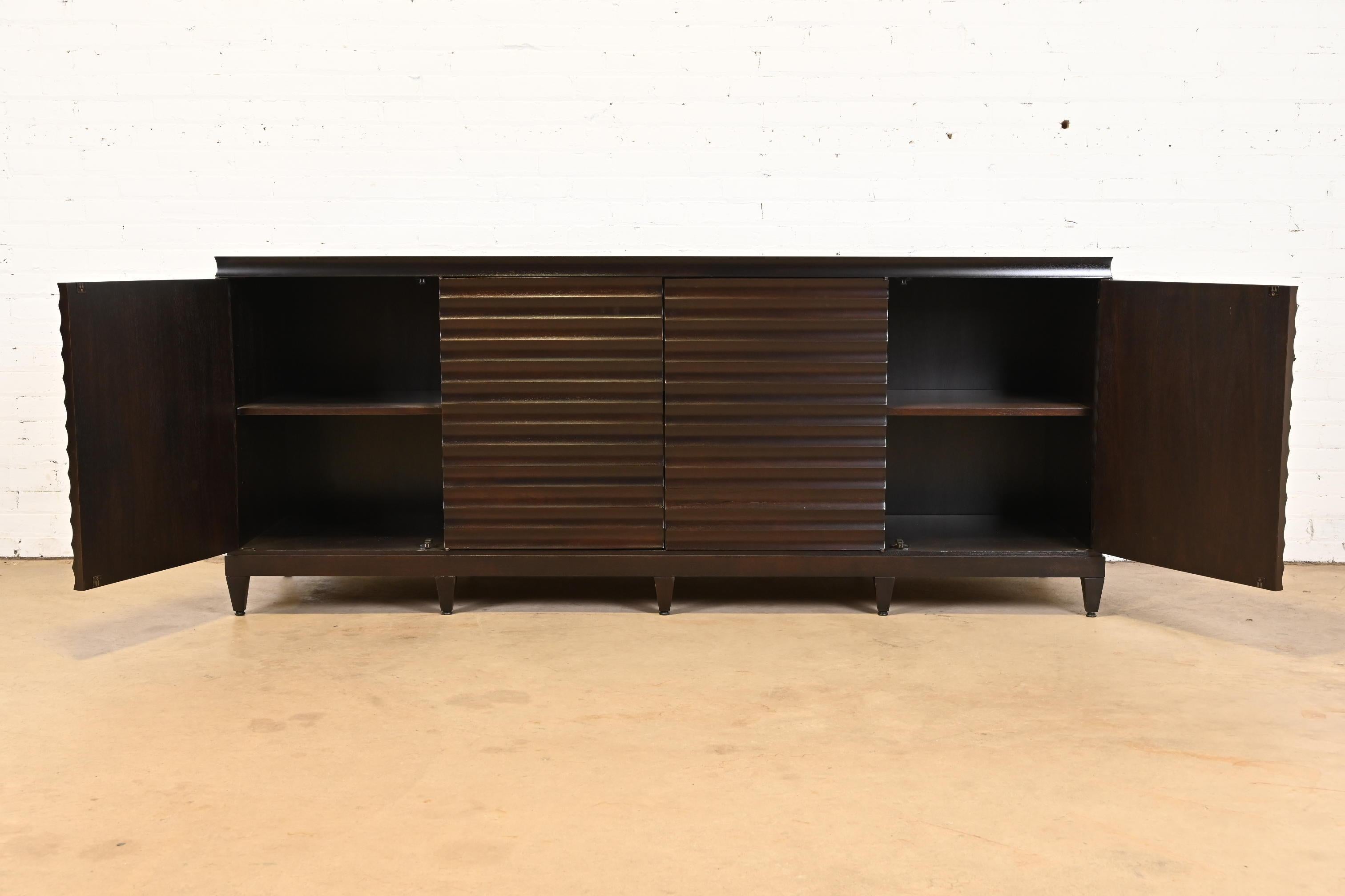 Barbara Barry for Baker Furniture Modern Mahogany Sideboard, Newly Refinished 3