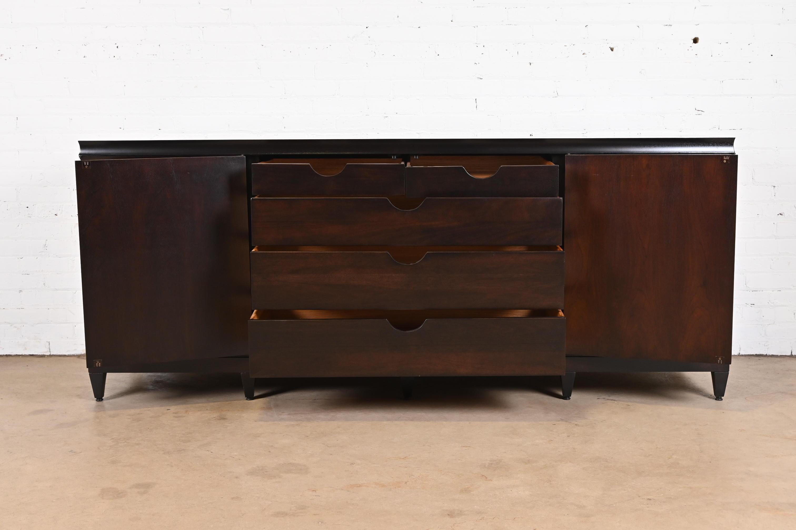 Barbara Barry for Baker Furniture Modern Mahogany Sideboard, Newly Refinished 4