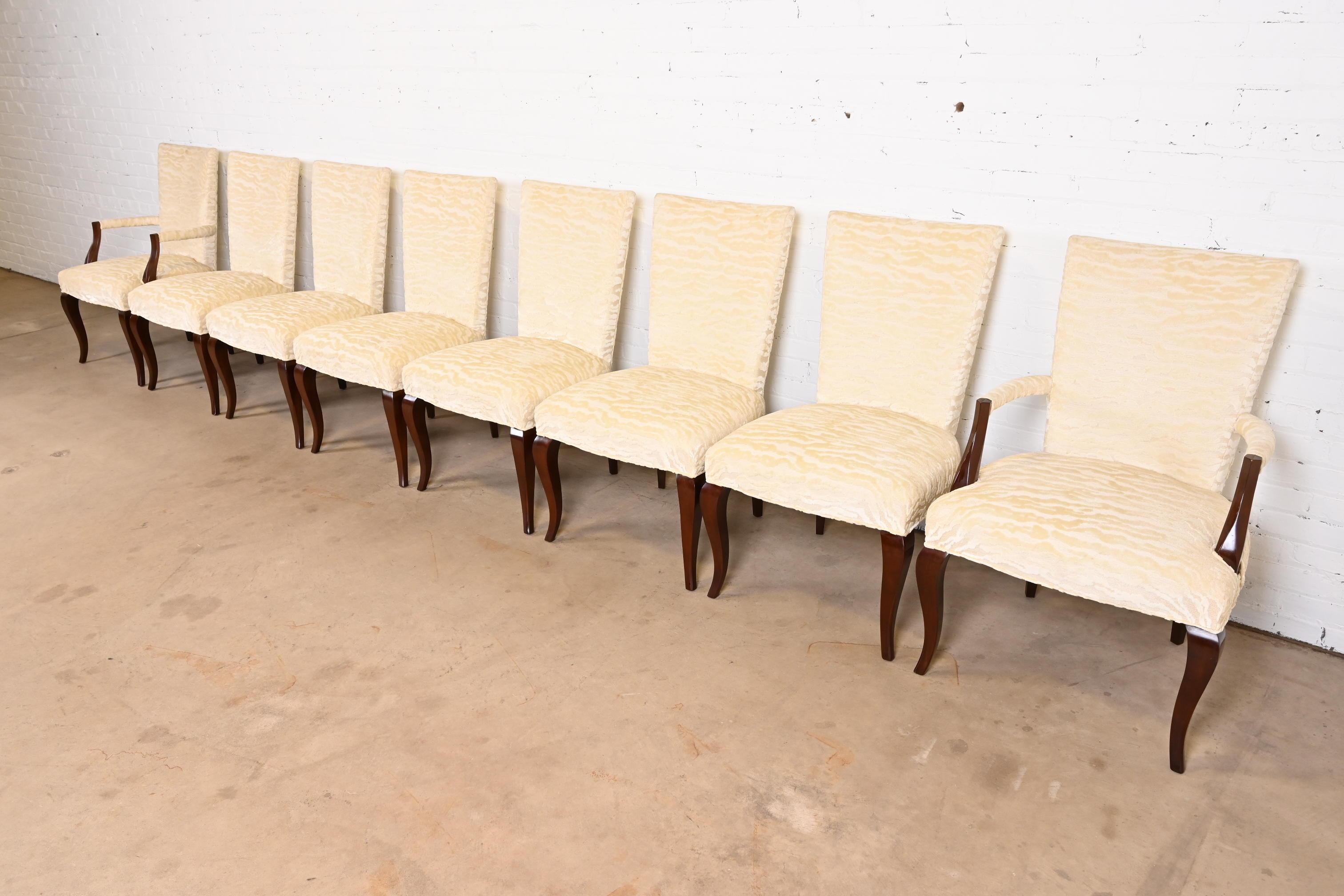 Barbara Barry for Baker Furniture Modern Neoclassical Dining Chairs, Set of 8 In Good Condition In South Bend, IN