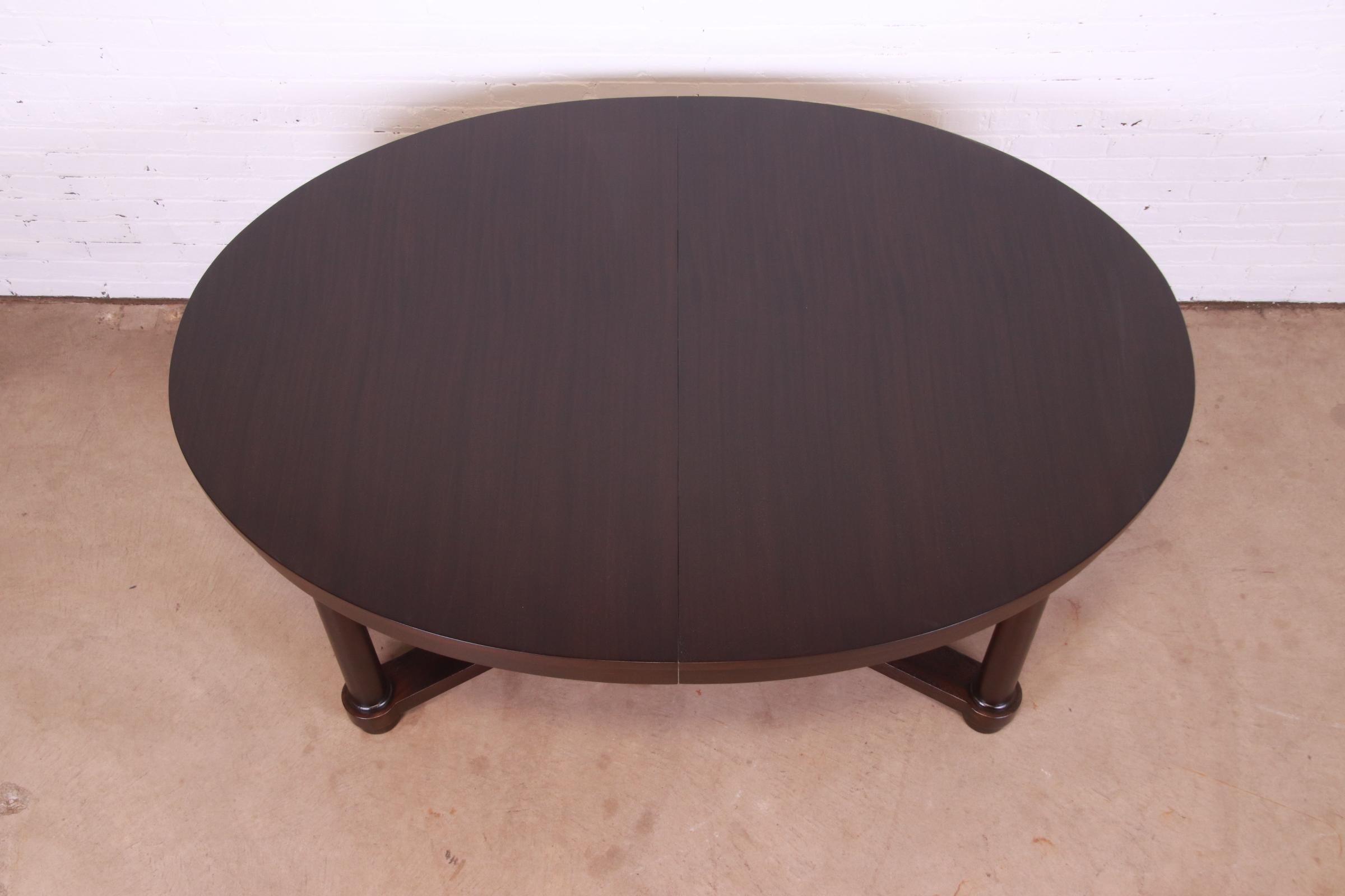 Barbara Barry for Baker Furniture Modern Neoclassical Mahogany Dining Table 5