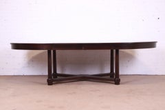 Barbara Barry for Baker Furniture Modern Neoclassical Mahogany Dining Table