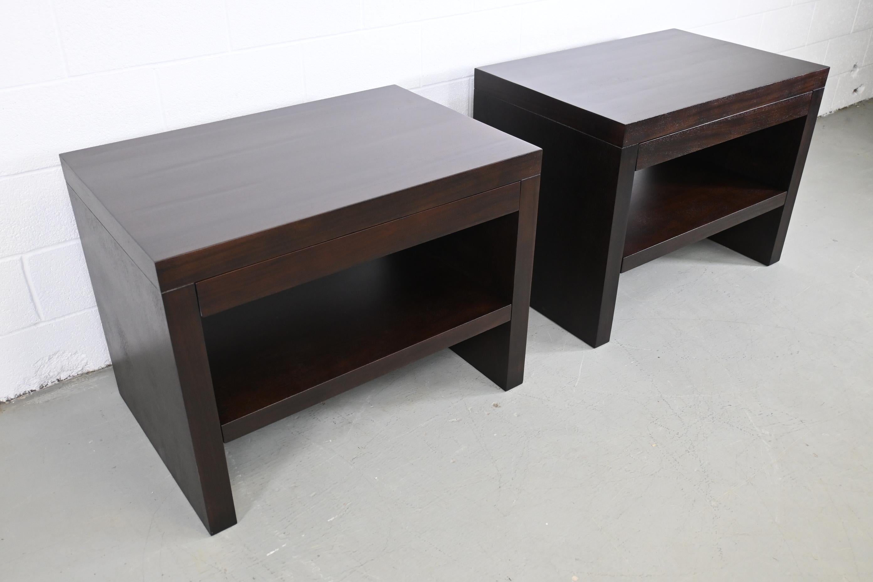 Barbara Barry for Baker Furniture Modern Nightstands, a Pair In Excellent Condition In Morgan, UT